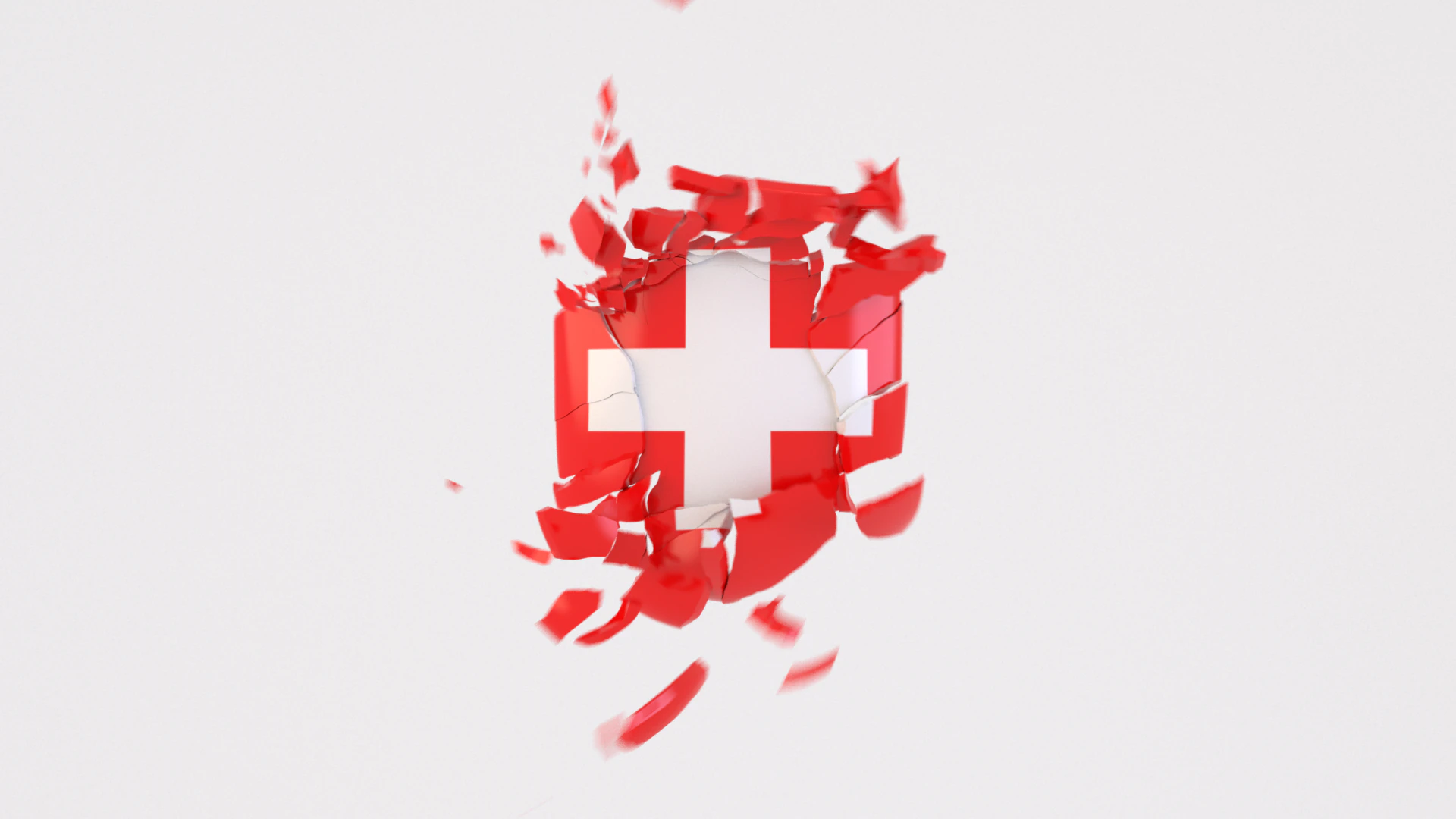 Shield assembled from fractured pieces animation 3D Model .c4d .max .obj .3ds .fbx .stl .blend 
