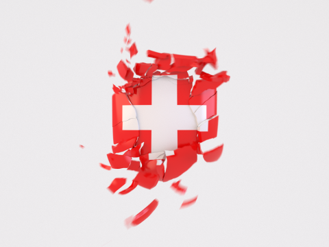 Shield assembled from fractured pieces animation 3Dモデル