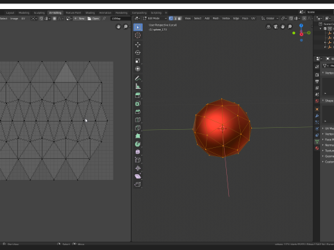 Heart shape - forming animation from spheres 3Dモデル