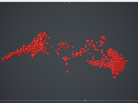 Text - love 3D - formed out of shiny spheres 3D Модель