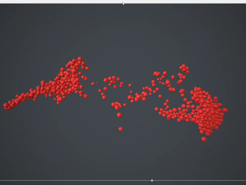 Text - love 3D - formed out of shiny spheres 3D Model