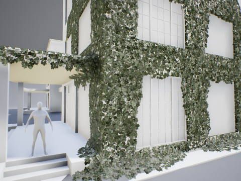 Ivy lowpoly modular assets 3D Model