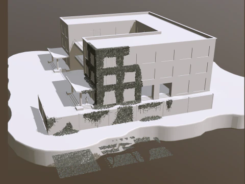 Ivy lowpoly modular assets 3D Model
