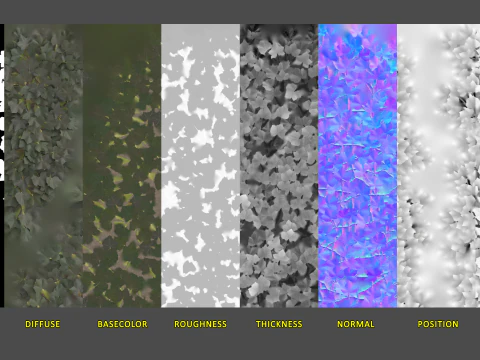 Ivy lowpoly modular assets 3D Model