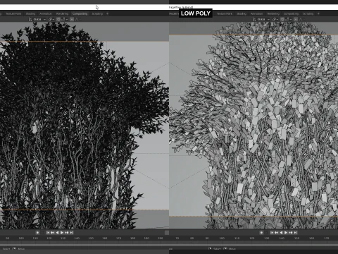 Tree in a shape of an arrow 3D Model