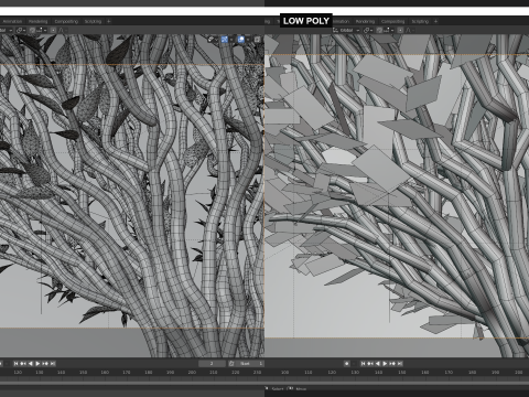 Tree in a shape of an arrow 3D Модель