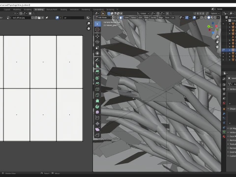 Tree in a shape of an arrow 3D Model