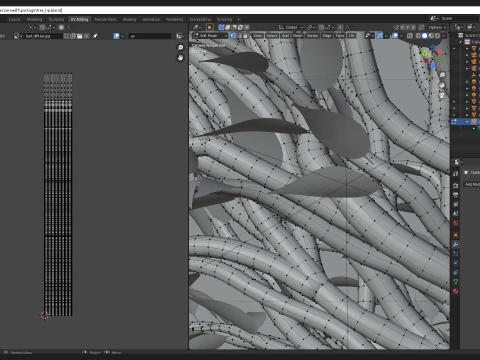 Tree in a shape of an arrow 3D Model