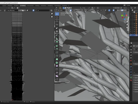 Tree in a shape of an arrow 3D Model