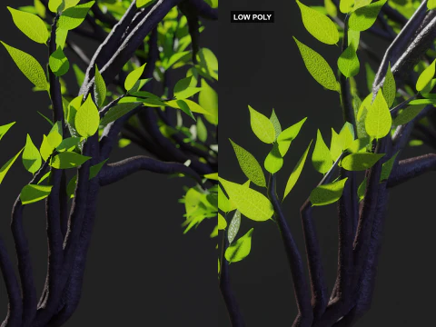 Boom in de vorm van een DNA-keten 3D Model