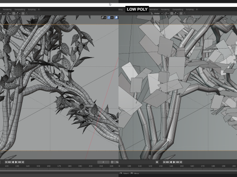 Tree in a shape of a DNA chain 3D Модель