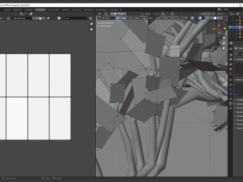 Boom in de vorm van een DNA-keten 3D Model