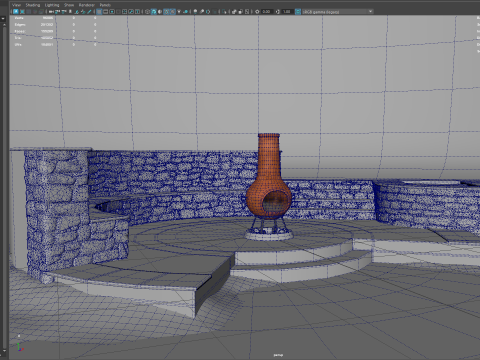 Ceramic fire pit 3D Model