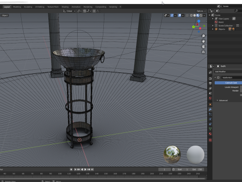 Metal fire pit Modelo 3D