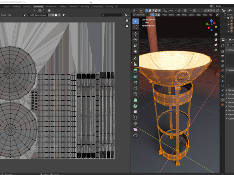 Metal fire pit Modelo 3D