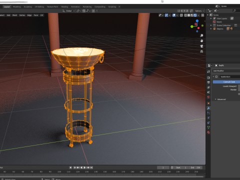 Metal fire pit Modelo 3D