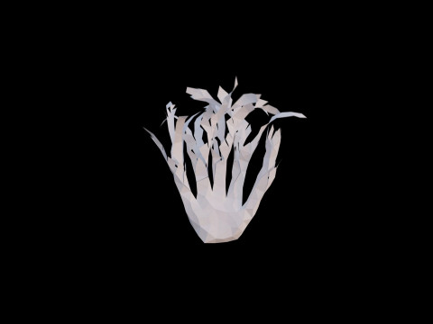 Origami human hand unfolding growing animation 3D 模型