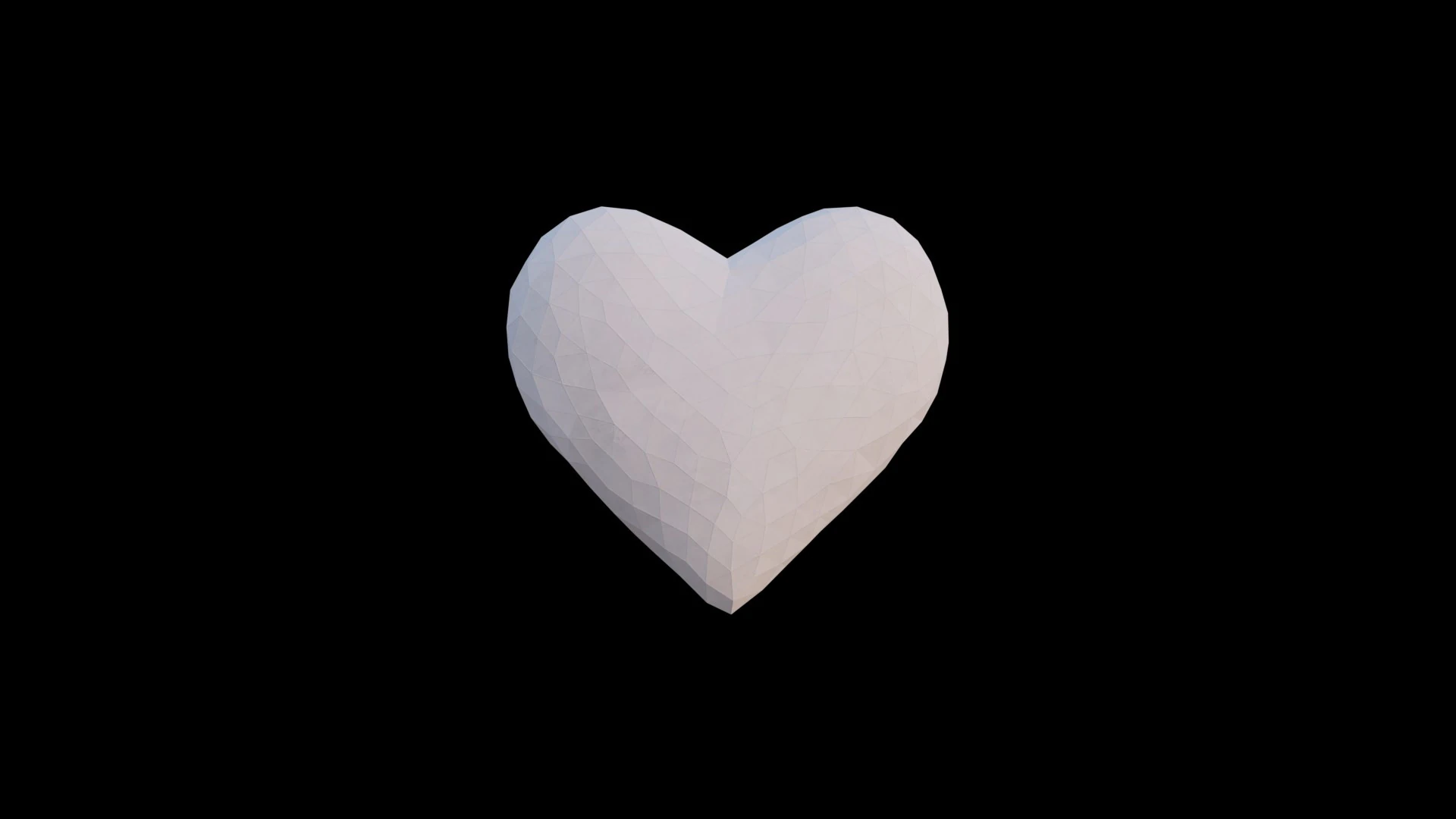 Origami heart unfolding growing animation 3D Model .c4d .max .obj .3ds .fbx .stl .blend 