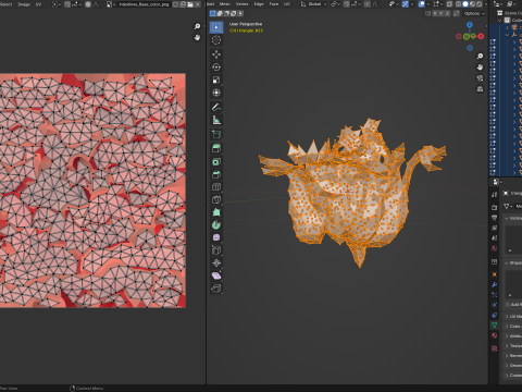Origami human intestines unfolding growing animation 3D Model