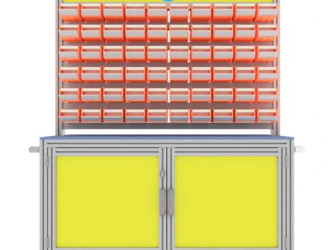 Bank f&uuml;r Kleinteile 3D Modell
