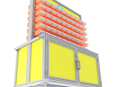 Bank f&uuml;r Kleinteile 3D Modell