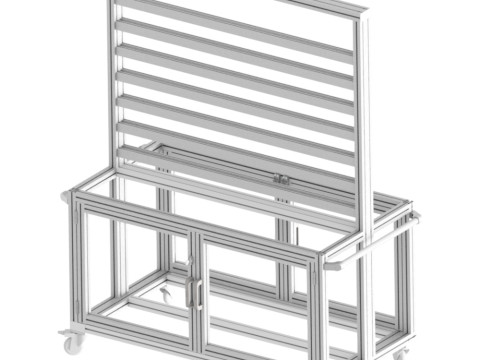 Bench for small parts 3D Model