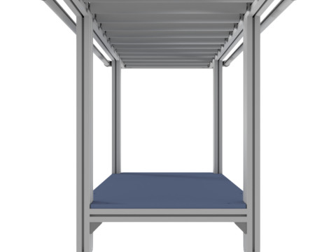 Portable roller conveyor Modello 3D