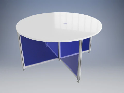 TABLE RONDE Modèle 3D
