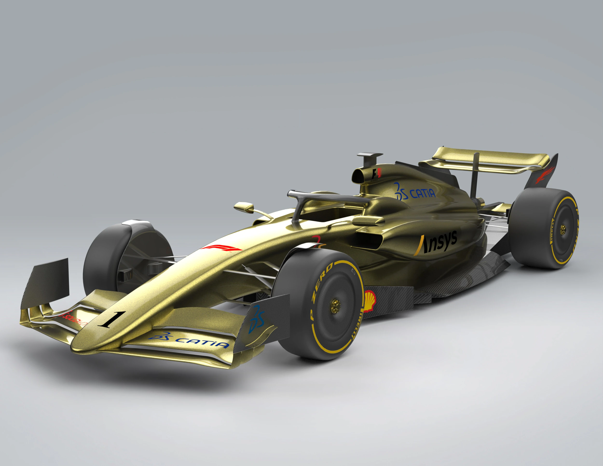 Formula 1 2022 CAD 3D Model .c4d .max .obj .3ds .fbx .stl .blend