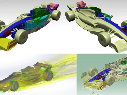 Formula 1 2022 CAD 3D Model