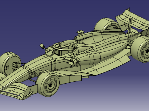 Formula 1 2022 CAD Modello 3D