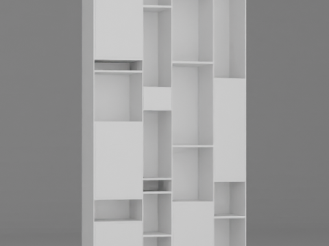 Bookcase Random MDF Italia 3 types 3D Model