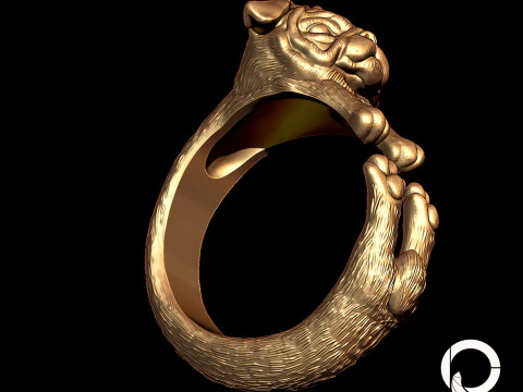 Anillo Pug 3D Print Model
