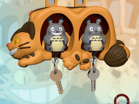 Porta llaves Totoro 3D Принт Модель