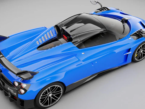 2020 Pagani Huayra Roadster 3D Model