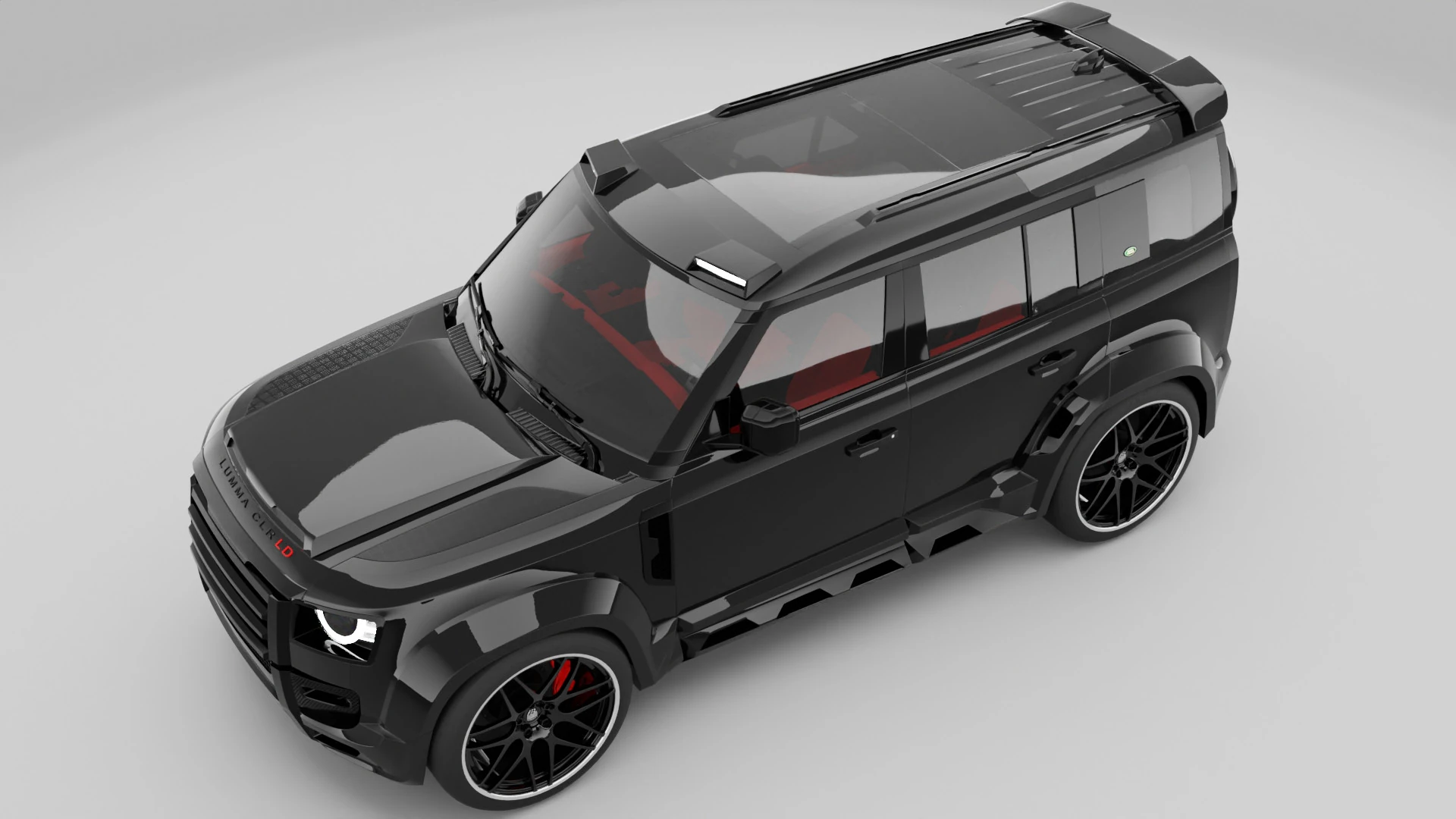 2021 Land Rover Defender Lumma CLR LD Exterior Interior 3D Model .c4d .max .obj .3ds .fbx .stl .blend