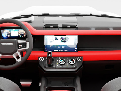 2021 Land Rover Defender Lumma CLR LD Exterior Interior 3D 模型