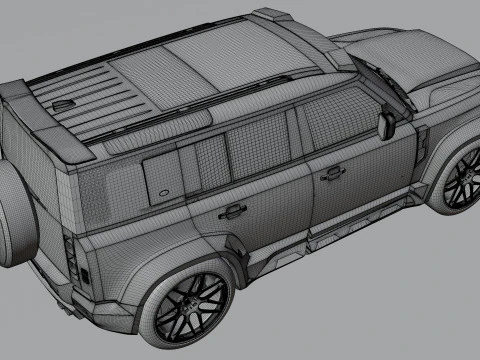 2021 Land Rover Defender Lumma CLR LD Exterior Interior 3D Model