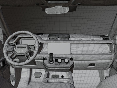 2021 Land Rover Defender Lumma CLR LD Exterior Interior 3D 模型