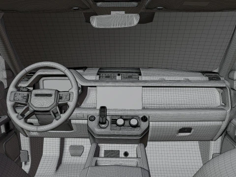 2021 Land Rover Defender Lumma CLR LD Exterior Interior 3D Model