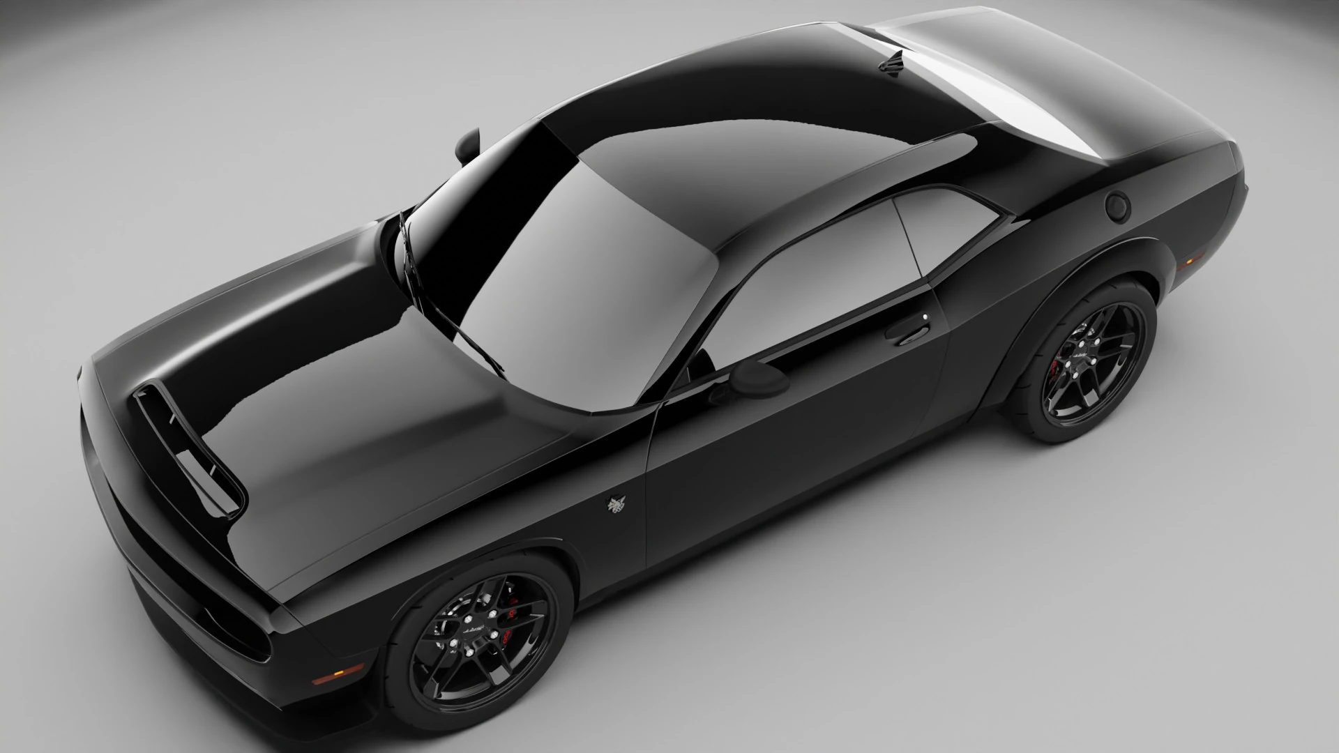 Dodge Challenger SRT Demon 3D Model .c4d .max .obj .3ds .fbx .stl .blend 