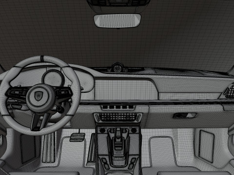 Porsche 911 Stinger GTR 3D Модель
