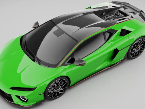 Lamborghni Temerario Alleggerita Package 3D Model