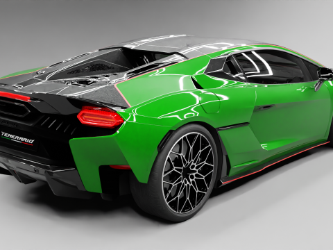 Lamborghni Temerario Alleggerita Package 3D 模型