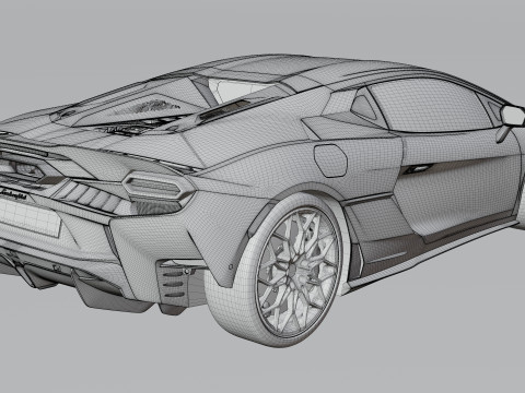 Lamborghni Temerario Alleggerita Package 3D 模型