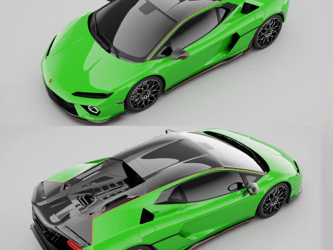 Lamborghni Temerario Alleggerita Package 3D Model