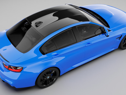 BWM M3 Sedan 2014 Modelo 3D