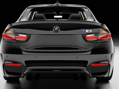 BWM M3 Sedan 2014 3D Model