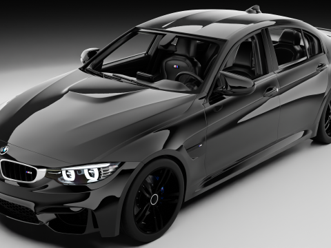 BWM M3 Sedan 2014 3D Model