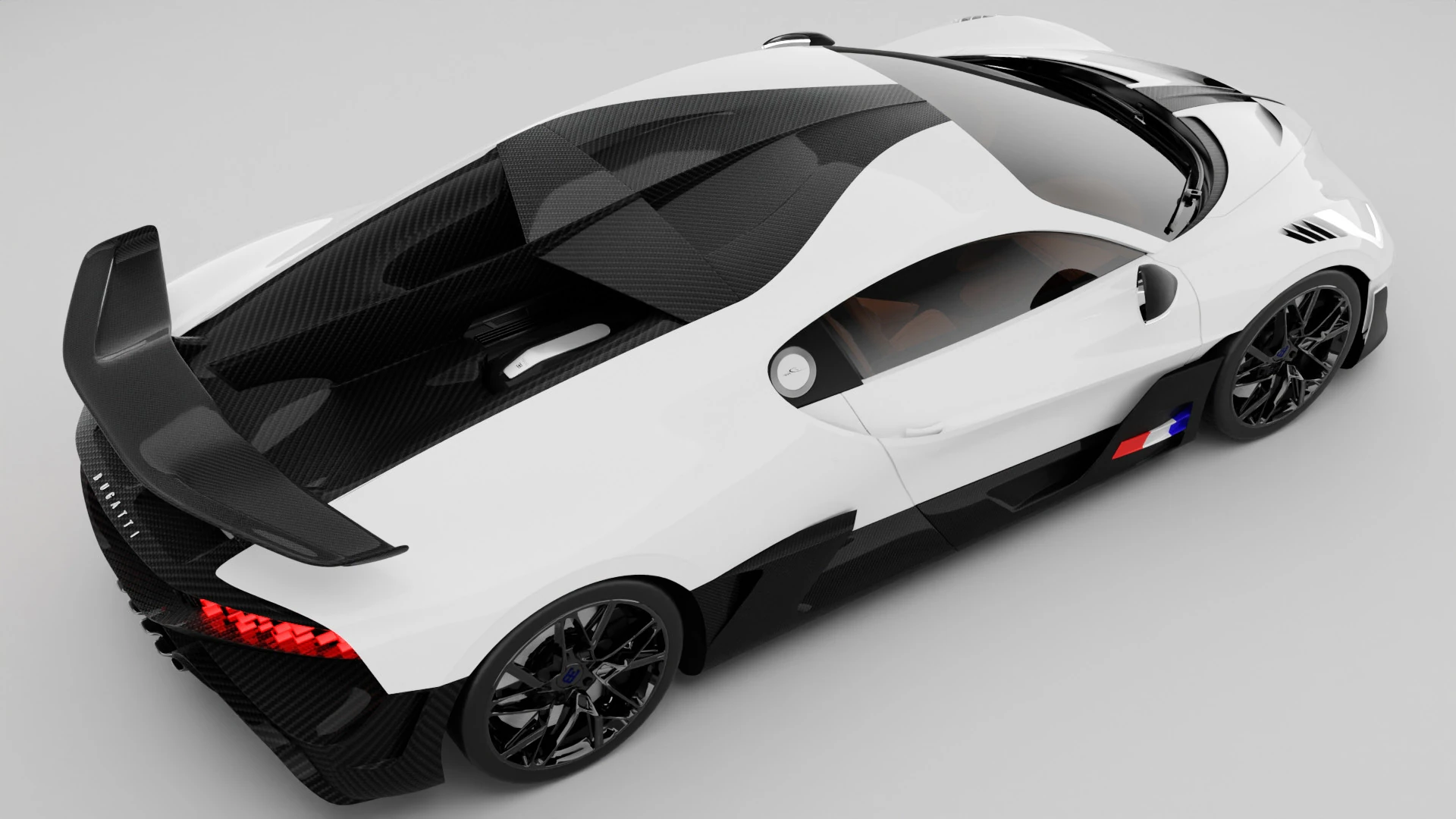 Bugatti Divo 2019 3D Model .c4d .max .obj .3ds .fbx .stl .blend 